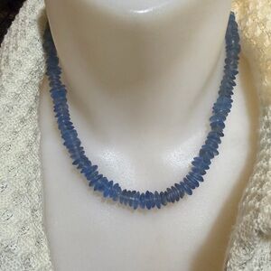 Vintage Trifari Blue Beaded Necklace